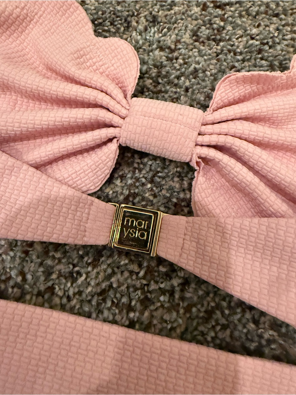 MARYSIA Pink Scalloped Antibes Maillot Halter/Strapless One-Piece Swimsuit $369 - Picture 6 of 11